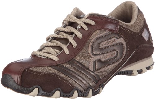 Skechers Women's Bikers - Tickled Brown Casual 