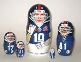 NY Giants NFL College Football or any team Russian Nesting doll 5 pcs / 6 in * nfl.NY.giants