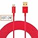 Hi-mobiler®Hi-Speed 10ft/3M USB2.0 A Male to Micro B Cable with Gold-Plated Connectors for Samsung LG HTC and Other Tablet Smartphone (Red)