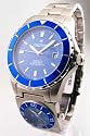 MENS CROTON STEEL AUTOMATIC DUAL TIME DATE WATCH CA301150SSBL