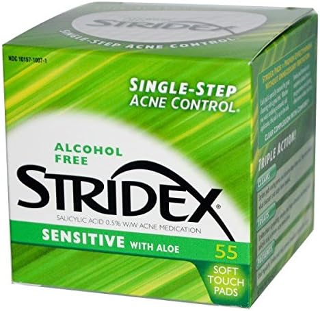 Single-Step Acne Control, Sensitive with Aloe, Alcohol Free, 55 Soft Touch Pads(Pack of 3)