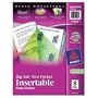 Avery  Big Tab Two-Pocket Insertable Plastic Dividers, 8-Tab Set, 1 Set  (11907)