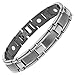 Willis Judd Mens Gunmetal Titanium Magnetic Bracelet In Black Velvet Gift Pouch + Free Link Removal Tool