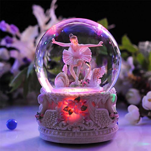 JinRou Modern Home Decoration Crystal Ball Music Box Creative Birthday Gift Wedding Supplies ,2