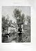 1906 Art Journal Waterlow Print Watermill River Boat