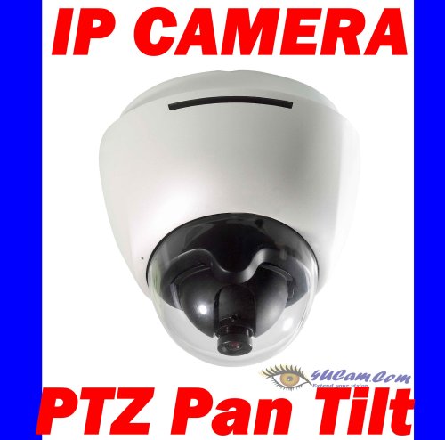 PTZ Pan Tilt Zoom Network IP Camera, 2 Two Way Audio, Dome camera option, Mpeg4, Video, Audio, Color