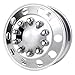 22.5" X 8.25" Stud-Piloted Alcoa Aluminum Wheel, 10-11.25" Bolt Circle (Polished Inside Wheel)