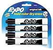 Expo Original Chisel Tip Dry Erase Markers, 4 Black Markers