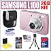 Samsung L100 8.2MP Digital Camera (Pink) + 2GB Accessory Kit