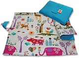 millemarille 02-01 - Wickelunterlage Jungle II blau