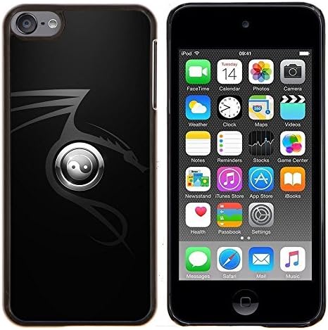 Eason Shop / Hard Slim Snap-On Case Cover Shell - Yin &amp; Yang Dragon Tattoo - For Apple iPod Touch 6 6th Touch6