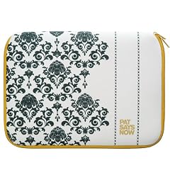 Pat Says Now Louis XIV Notebooktasche bis 33,78 cm (13 Zoll) schwarz/wei�/gold