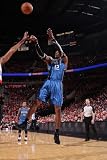 Orlando Magic v Portland Trail Blazers: Dwight Howard Photographic Poster Print by Sam Forencich, 24x36