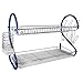 Better Chef DR-226B, 22-Inch, 2-Tier, Chrome Plated Dishrack (Blue)