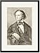 Black Framed/Matted Print 17x23, Felix Mendelssohn Bartholdy