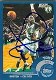 Tony Delk Autographed/Hand Signed Basketball Card (Boston Celtics) 2002 Topps #81