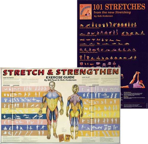 Bundle - 2 Items: Stretch & Strengthen Poster Plus 101 Stretches Poster