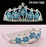 FAIRY PRINCESS BLUE TIARA CINDERELLA HEADBAND CROWN H79