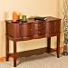 Scalloped Front Console Table - Cherry