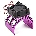 Hobbypower Alloy Heatsink with 5v Cooling Fan for 1/10 RC Model Car 540 550 3650 Size Motor Purple