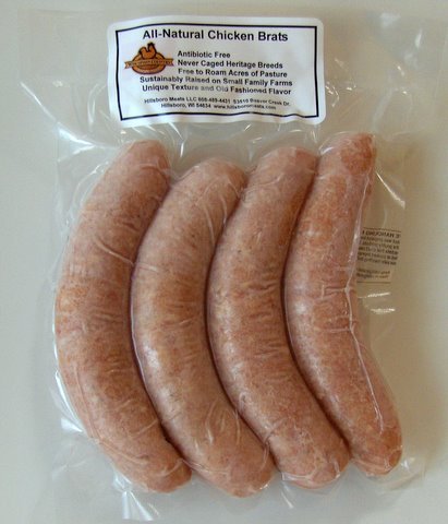 All-Natural Chicken Brats by Hillsboro Meats LLC