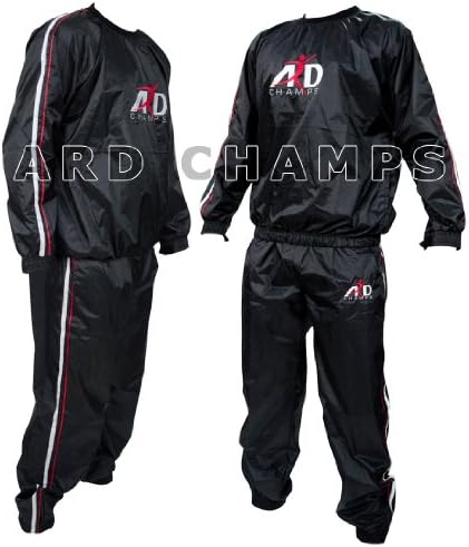 Heavy Duty Sweat Suit Sauna Exercise Gym Suit Fitness Weight Loss Anti-Rip Small to 6XL
