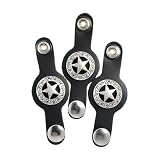 Auburn Leather 30-8180S Premium Leather Texas Star Leather Vest Extender - Pack of 3