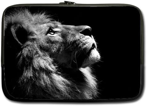 African Lion Design Print 13" Inch Laptop Sleeve Custom Durable Case Carrying Bag for Apple Macbook pro, Air, Dell Inspiron, Vostro, Samsung, ASUS UL30, Toshiba Notebook Laptop Sleeve Fits All 13 inch Notebook Laptop(One Side)