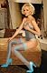 Elite Elegant Moments Striped string bra & tie side thong & matching stockings. 1404 Price Going Up Soon