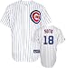 Geovany Soto Jersey: Adult 2010 Majestic Home Pinstripe Replica #18 Chicago Cubs Jersey