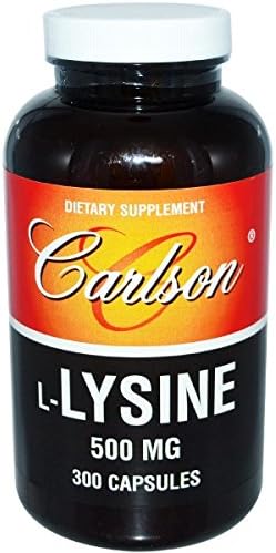 Carlson Labs, L-Lysine, 500 mg, 300 Capsules