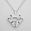Necklace With 1.64ctw Precious Stones - Genuine Sapphires and Topazes 925 Sterling silver. Total item weight 10.5g Length 16in