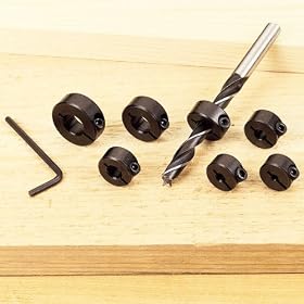 Drill Bit Stop Collars-7-Piece Set