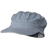 Conductor's Cap-Light Blue Stripe W32S35C