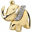 Ellie The Elephant Waggle Pendant Necklace