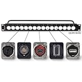 Switchcraft QGPK1B440 1RU 1 x 16 EH Rack Panel Tapped with 4-40 Holes