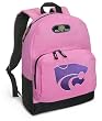 K-State Logo Backpack Pink Kansas State University for Travel, Daypack CUTE School Bags Best Unique Cute Gifts for Girls, Students Ladies -