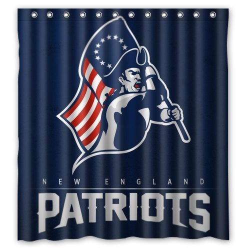 New England Patriots Tom Brady Custom Waterproof Fabric Bathroom