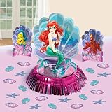 Amscan Disney Ariel Birthday Celebration Party Table Decorating Kit, Multicolor