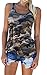 MOMTUESDAYS2 Women's Racerback Casual Stretch Camo Shirts Camouflage Tank Tops (XL/US8)