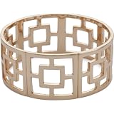 Trina Turk Pierced Rose Gold Bangle Bracelet