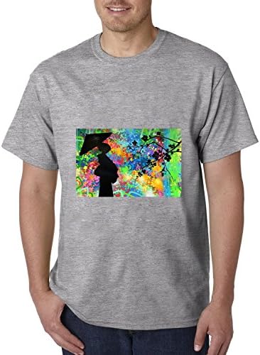 NEW York Night Geisha Painting Hot Sales Art Graphic Have Soft Hand Touch Cotton Fashion Design Short Sleeve mens T-shirt Size XL