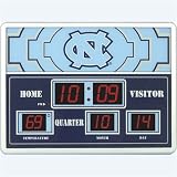 College Sports Scoreboard Wall Clocks,N Carolina Tar Heels