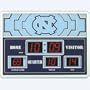 North Carolina Tar Heels NCAA Scoreboard Clock & Thermometer (14"x19")
