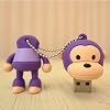 Baby Milo Monkey 4gb USB Flash Drive - Purple