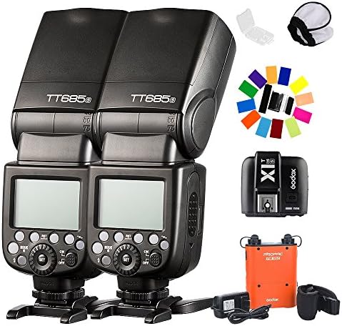 2X Godox TT685S GN60 TTL HSS 1/8000s Slave/Master Speedlite + X1TS Wireless Trigger +High Power 11.1V/4500mAh PB960 Lithium Battery Pack for Sony Sony A77II, A7RII,A7R,A58,A99, ILCE6000L