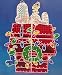 Outdoor Living : 48' Peanuts Snoopy & Woodstock On Dog House Lighted Christmas Yard Art