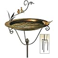 Metal Standing Birdbath
