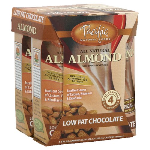 Pacific Natural Foods Naturally Almond Non-dairy Beverage, Chocolate, 8-Ounce Pouch (Pack... by Pacific Natural Foods