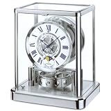 Jaeger-leCoultre Atmos Classique Rhodium Plated Moon Phase Clock q5112202 